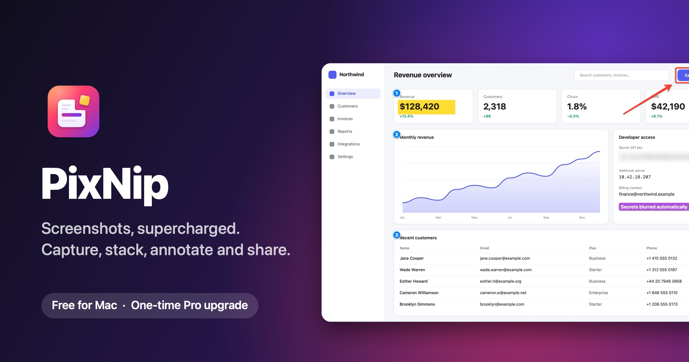 A beautified screenshot on a gradient